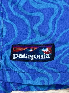 希少 93年 Patagonia パタゴニア リバーショーツ 廃番 波柄 L 90s R050608