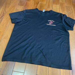 沖縄 海兵隊実物 MARINE CORPS ミリタリー Tシャツ トレーニング ランニング 筋トレ スポーツ LARGE ネイビー(管理番号W121)