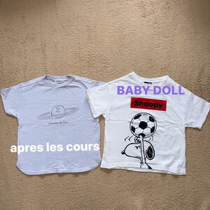 apres les cours BABYDOLL PEANUTS スヌーピー チャーリー　半袖　Tシャツ　男の子　110