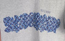 LST9415 STUSSY ステューシー Tシャツ 銀タグ USA製 SMALL グレー 美品（クリックポスト可）_画像5