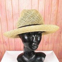 LSO15230 kijima takayuki キジマ タカユキ Raffia Combi Hat ラフィア コンビ ハット 201322-27 3 未使用_画像1