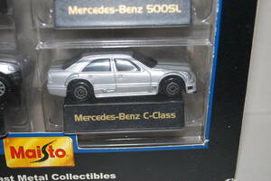 ###########** prompt decision * treasure out of print new goods Maisto made 1/64 MERCEDES-BENZ C-CLASS silver set single goods 