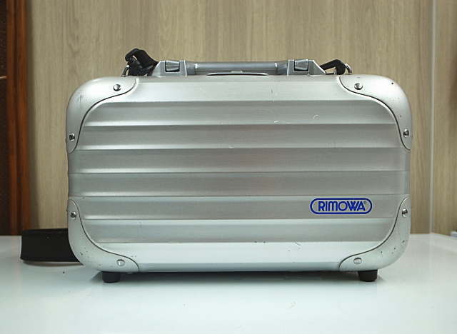 Rimowa Logo Topas Topaz Piccolo Camera Case Blue Handbag Mini 1.4kg Silver