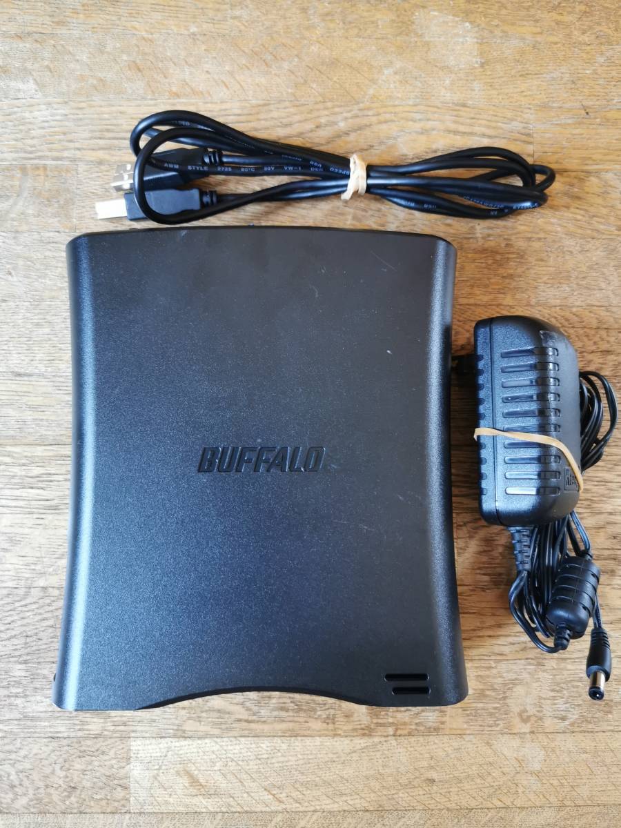 使用時間短め BUFFALO製 1.0TB(1TB/1000MB) 外付けハードディスク HD