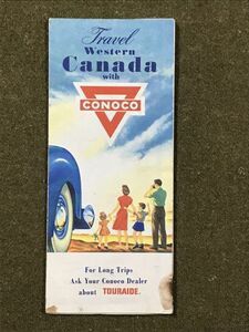 ●即決●カナダ [CONOCO] ロードマップ 1957年版 Western Canada【RM-226】ビンテージ道路地図/当時物★全国送料185円で何冊でも同梱可