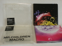 ＜新品同様＞　Mr.children　/　MICRO 　＆　MACRO　(各CD+DVD）２セットまとめて（スリーブケース仕様　ステッカー付）　国内正規セル版_画像3