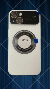 iPhone 14 Plusケース ホワイト ワイヤレス充電対応