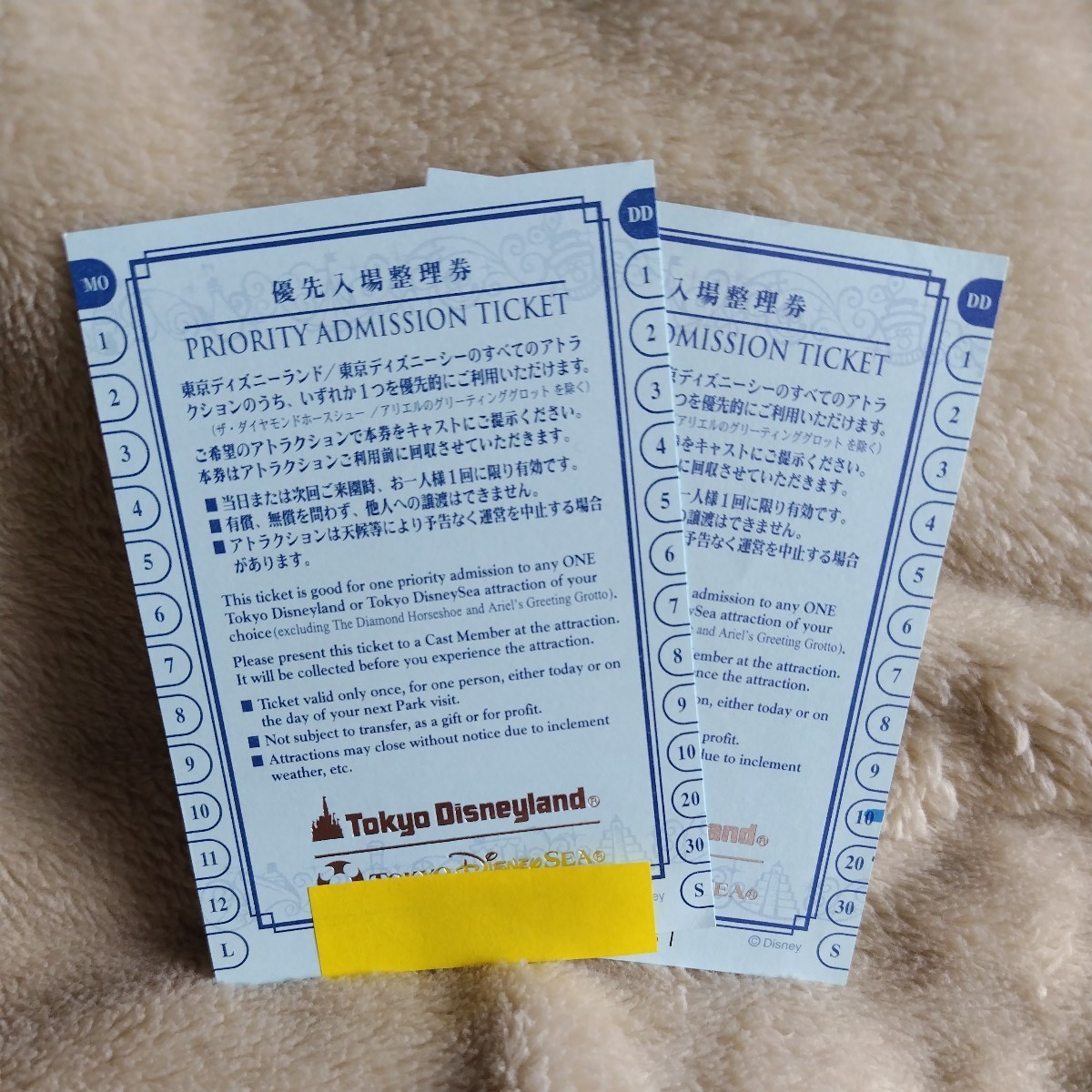 今年人気のブランド品や ディズニー 優先入場整理券 ファストパス TDL