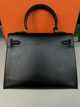 新品同様 ★HERMES エルメス★ ケリー28 外縫い U刻印 ボックスカーフ ハンドバッグ 2way ゴールド金具 レディース ブランド_画像3