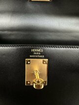 新品同様 ★HERMES エルメス★ ケリー28 外縫い U刻印 ボックスカーフ ハンドバッグ 2way ゴールド金具 レディース ブランド_画像7