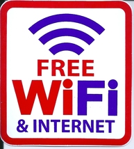 /防水素材 フリー WIFI ステッカー セット 業務用 FREE WIFI カフェ ホテル 民泊 訪日 外国人 店頭用 販促用 無線LAN 集客 スマホ TSS-9_画像3