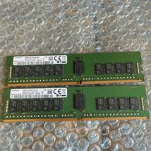 SAMSUNG 8GB 2Rx8 PC4-2400T-RE1-11/サーバー用/メモリ2枚_画像1