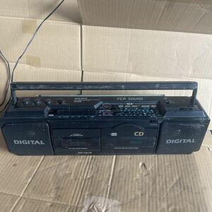 （D-39）昭和レトロFAIR MATE DR-03CD 自動フルストップCD/FM/AMステレオラジオ カセットレコーダー