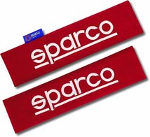 ★sparco ショルダーパッド NEWモデル★sparcoロゴ・レッド 2個入り（SPARCO CORSA/SPC1204RD-J)_画像1