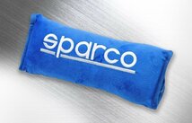 ★sparco ショルダーパッド for Junior★sparcoロゴ・ブルー 1個/ジュニア用のクッション性の高い製品です。（SPARCO CORSA/SK1109BL-J)_画像1