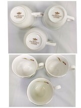 【美品】訳あり Excellent カップ＆ソーサー 3客セット ／ 陶器スプーン ケーキ皿 コーヒーカップ ティーカップ 花柄 金縁 Excellent goods_画像2