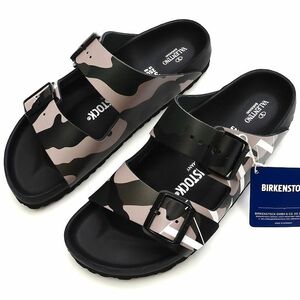 F04123 新品 VALENTINO GARAVANI × BIRKENSTOCK/レザーサンダル 【サイズ：39(25cm)】 カモフラージュ ヴァレンティノ ガラヴァーニ