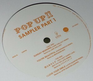 POP UP!! SAMPLER PART 1 / SUNDAY MORNING / YOU'RE BEAUTIFUL / YOU CAN'T HURRY LOVE / I LOVE YOUR SMILE