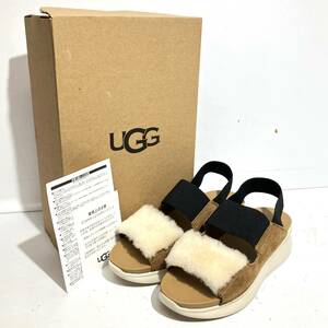 (志木)美品★UGG/アグ Silverlake シルバーレイク ハイブリッドシューズ サンダル 24.5cm ブラウン系 1101919 シープスキン スウェード