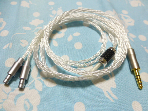 SENNHEISER HD800 HD800S HD820 Cascade 銀メッキOFC 16芯 ブレイド編 4.4mm5極 200cm 長め トープラ (3.5mm3極 2.5mm4極 可 DHARMA D1000