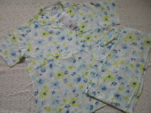 ウイング　Wing　新品　パジャマ（M）　綿100％　定価税込5940円　夏物　ブルーイエロー_画像1