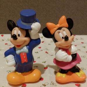C5 非売品！『懐かしい！東京三菱銀行時代のミッキーマウス＆ミニーちゃんの貯金箱～２個まとめて』～５００円玉は入りませんの画像1