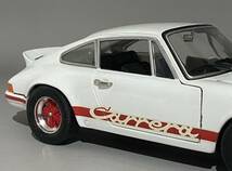 1円〜 お宝放出 1/18 Porsche 911 Carrera RS 2.7 1973 White ◆ ポルシェ ジュフ エボリューション 3201_画像9