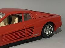 Bburago 1/18 Ferrari Testarossa Rosso (Type F110) ◆ Designed by Pininfarina, 4.9L Tipo F113 Flat-12 ◆ フェラーリ テスタロッサ _画像7