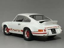 1円〜 お宝放出 1/18 Porsche 911 Carrera RS 2.7 1973 White ◆ ポルシェ ジュフ エボリューション 3201_画像5