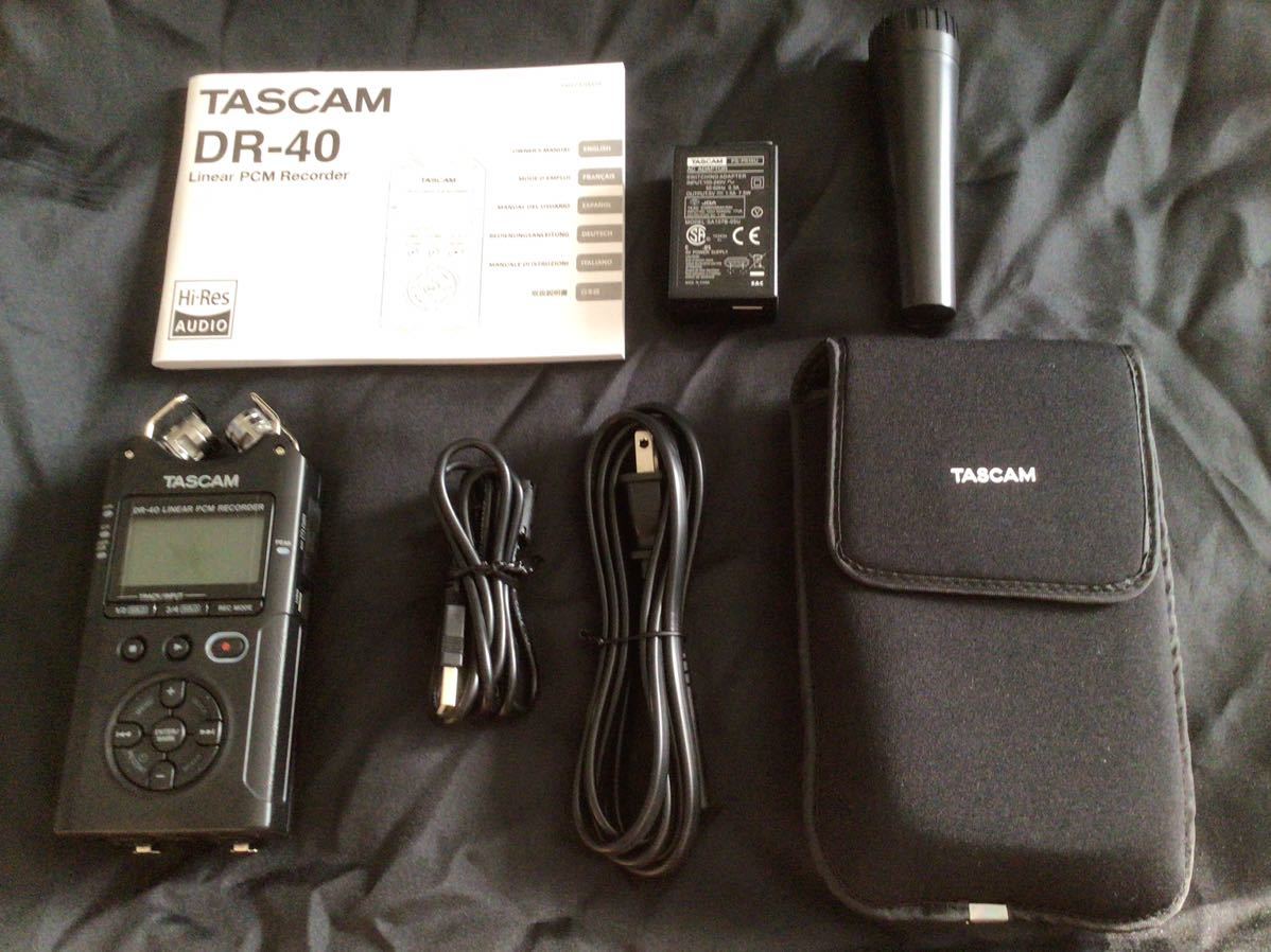 TASCAM DR-40 リニアPCMレコーダー ICレコーダー タスカム - JChere