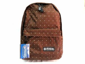 OR OUTDOOR outdoor dot pattern rucksack Day Pack 42cm 19L regular price 6200 jpy Brown new goods brand bag men's lady's 