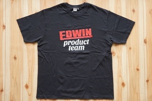 EDWIN QUALITY MADE product team PRINT TEE GTE067-1075 黒 XL