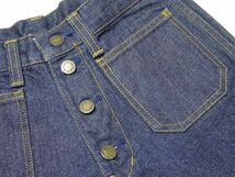 ★新品♪ブルーウェイ★ボタンアップベルボトムジーンズ27/68cmBLUE WAY JEANSメンズデニムパンツブーツカットフレアパンツレトロヒッピー_画像4