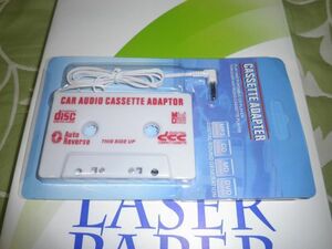 CAR CASSETTO ADAPTER TRANSFER FROM DIGITAL DEVICE SUCH MP3 DC, MD AND DVD PLAYERS CLICKPOST164