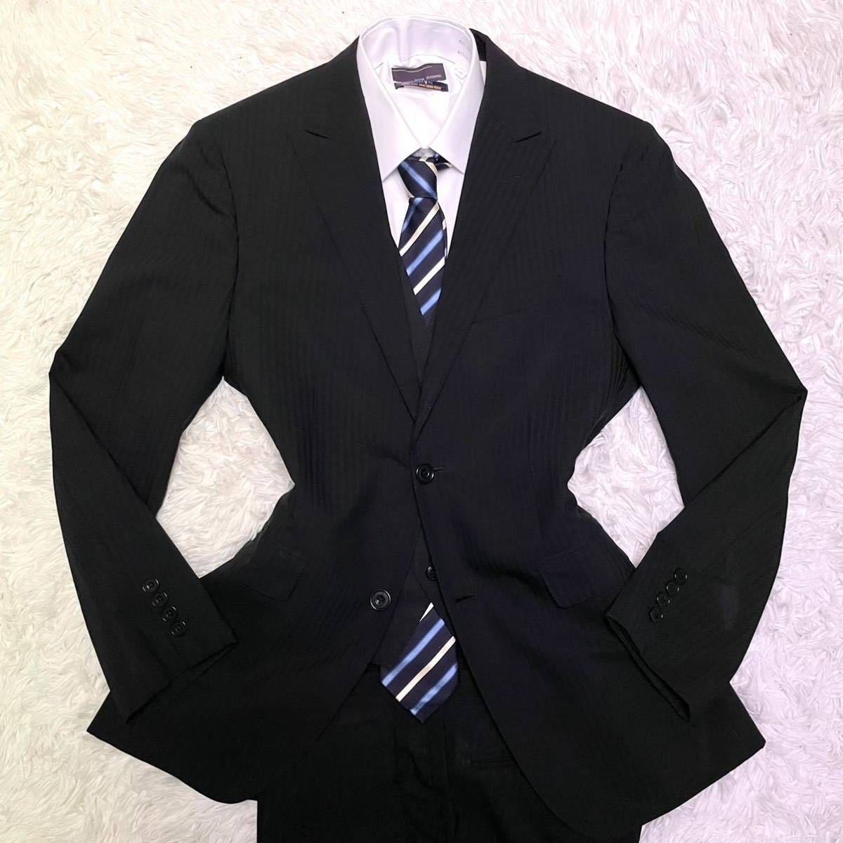 バーバリーブラックレーベル × Super100s【圧巻 3ピース】BURBERRY