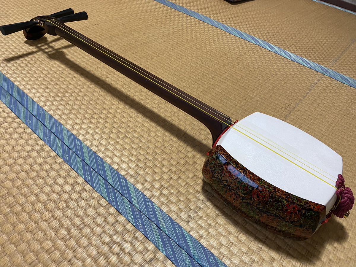 堅実な究極の 初心者向き 【美品】津軽三味線 太棹 st2 津軽三味線