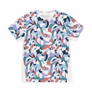 le coq sportif ルコックスポルティフ テニスウェア 半袖Ｔシャツ QTMVJA00 マルチカラー メンズL 新品