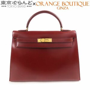 101669982 エルメス HERMES ケリー 32 ○H刻印 ルージュアッシュ ゴールド金具 ボックスカーフ 外縫 ハンドバッグ レディース ヴィンテージ