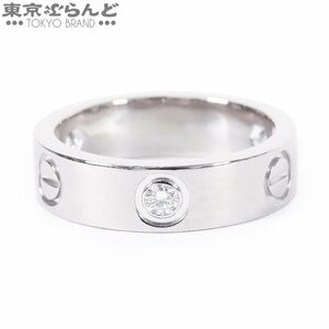 101652918 カルティエ CARTIER ラブリング ハーフダイヤ 3P ホワイトゴールド K18WG ダイヤモンド ＃54 リング・指輪 レディース 仕上済