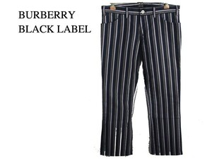 バーバリー ブラックレーベル マルチカラー ストライプパンツ【73】BURBERRY BLACK LABEL メンズ 男性 オーラリー auralee 中古 ボトムス