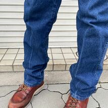 米国製 濃紺 90s Wrangler 936PWD INDIGO DENIM PANTS MADE IN USA 1990s W34 ヴィンテージ ラングラー デニムパンツ スリムストレート 80s_画像6