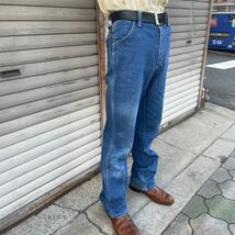 貴重 70s USA製 Wrangler 401SPWR INDIGO DENIM PANTS ヴィンテージ ラングラー カウボーイ デニムパンツ スリム 米国 小さいサイズ W30_画像2