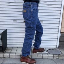 良品 USA製 90s Wrangler 936PWD INDIGO DENIM PANTS 1990s W34 ヴィンテージ ラングラー カウボーイ デニムパンツ スリム 80s 85cm_画像4