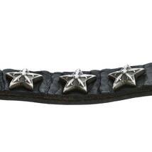 クロムハーツ Chrome Hearts 2SNP/2BTN STAR/2ボタン2スナップ サイズ:9 レザーブレスレット 中古 NO05_画像4