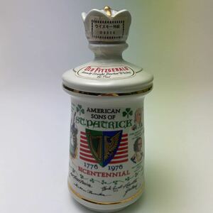 古酒未開封 OLD FITZGERALD オールドフィッツジェラルド MERICAN SONS OF ST.PATRICK 陶器 バーボン 760ml 43%