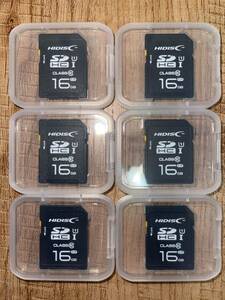 値引き！(お買い得) SDカード 16GB【6個セット】