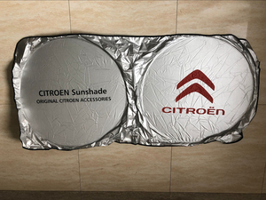  Citroen CITROEN shade sunburn prevention folding front windshield car sun shade automobile Logo attaching suction pad none light weight car sun shade 