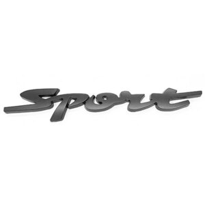 エンブレム Sport ステッカー カスタム パーツ カー用品 3D プレミアム バックドア 外装パーツ Aタイプ ブラック