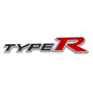 エンブレム TYPE-R ステッカー カスタム パーツ カー用品 3D プレミアム バックドア 外装パーツ ブラック×レッド