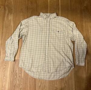 【希少レア】90年代polo ralph lauren big shirts ビッグシャツ ポストオーバーオールズ オーバーサイズ BEAMS 長谷川昭雄 AH.H BIG SHIRT